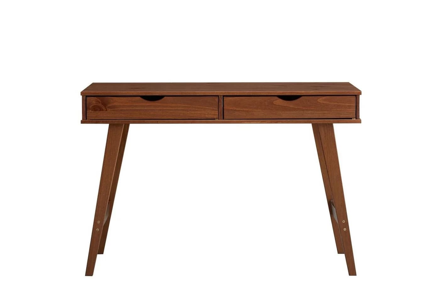IDIMEX Schreibtisch MILO Bürotisch 2 Schubladen Massivholz Kastanie - Bild 4