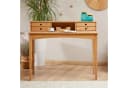 IDIMEX Schreibtisch MILANO Braun Massivholz mit 4 Schubladen Bild 2