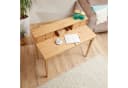 IDIMEX Schreibtisch MILANO Braun Massivholz mit 4 Schubladen Bild 4