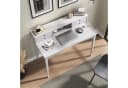 IDIMEX Schreibtisch MILANO Weiß Massivholz 4 Schubladen Bild 3