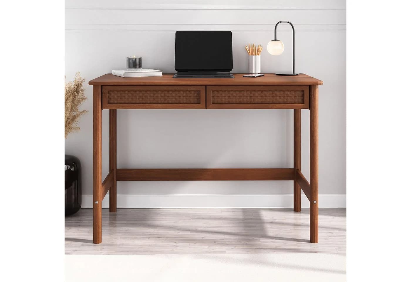 IDIMEX Schreibtisch RODRIGO 110 cm Massivholz Kastanie - Bild 2