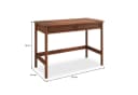 IDIMEX Schreibtisch RODRIGO 110 cm Massivholz Kastanie Bild 5