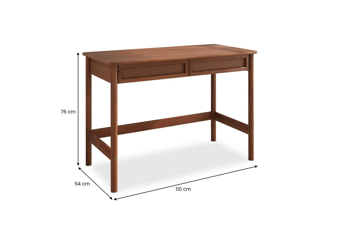 IDIMEX Schreibtisch RODRIGO 110 cm Massivholz Kastanie - Bild 5