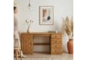 IDIMEX MANAGER Schreibtisch Massivholz Eiche Finish mit 4 Schubladen Bild 2