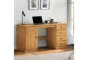 IDIMEX MANAGER Schreibtisch Massivholz Eiche Finish mit 4 Schubladen Bild 3