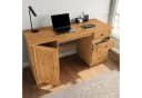 IDIMEX MANAGER Schreibtisch Massivholz Eiche Finish mit 4 Schubladen Bild 4