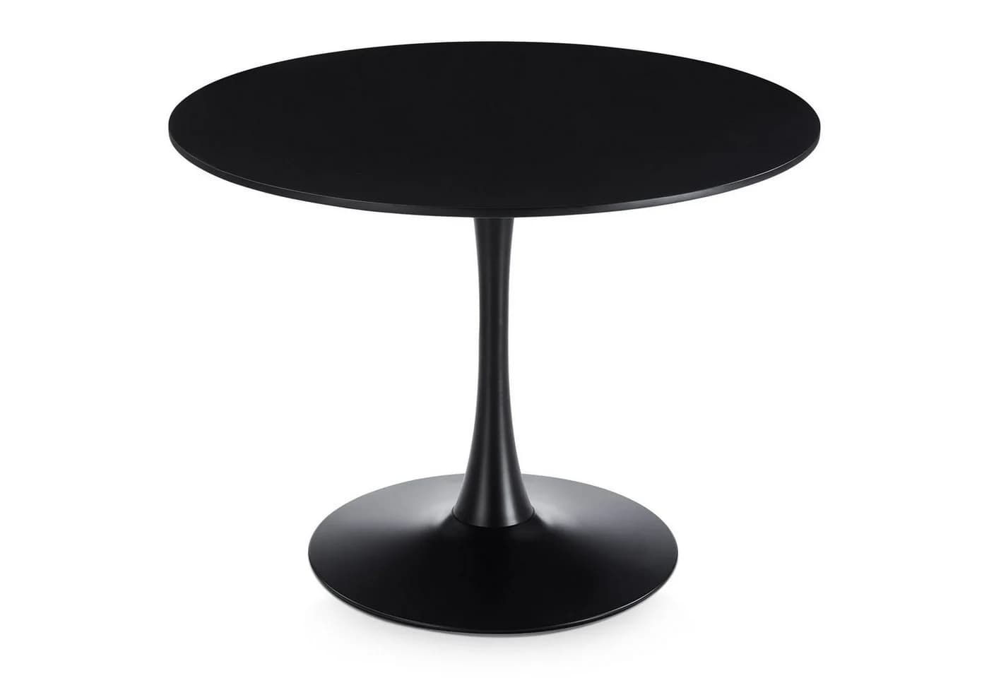 IDIMEX Esstisch LOIRE Rund 100 cm Tulpenfuß MDF Schwarz