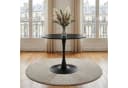 IDIMEX Esstisch LOIRE Rund 100 cm Tulpenfuß MDF Schwarz Bild 2