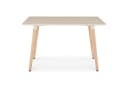 IDIMEX Esstisch SHANNON 120x70 cm Cremeweiß Buchenholzbeine Bild 4