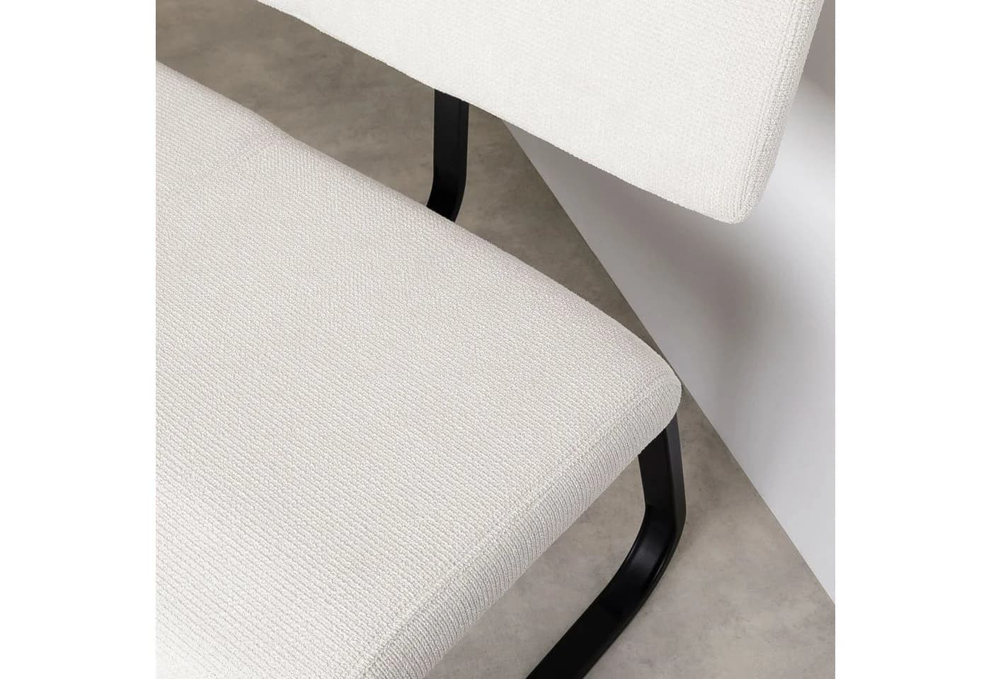 IDIMEX Essbank VILAS mit Rückenlehne, 3-Sitzer, cremeweiß - Bild 5