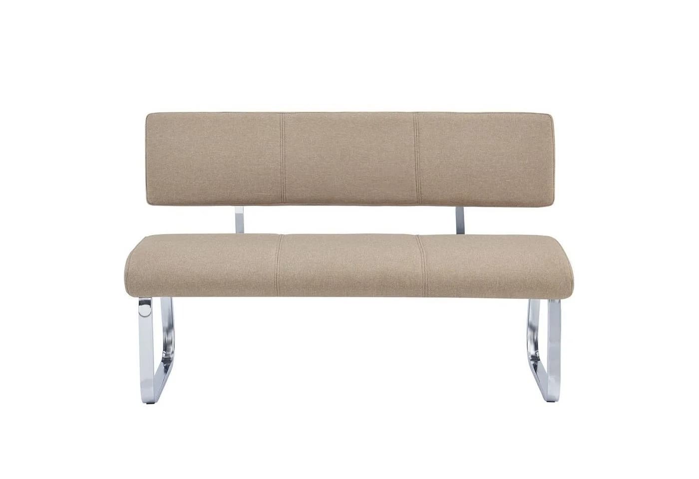 IDIMEX Essbank VILAS mit Rückenlehne gepolstert für 3 Personen beige - Bild 3