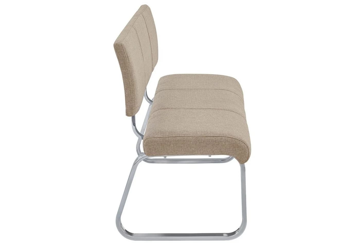 IDIMEX Essbank VILAS mit Rückenlehne gepolstert für 3 Personen beige - Bild 4