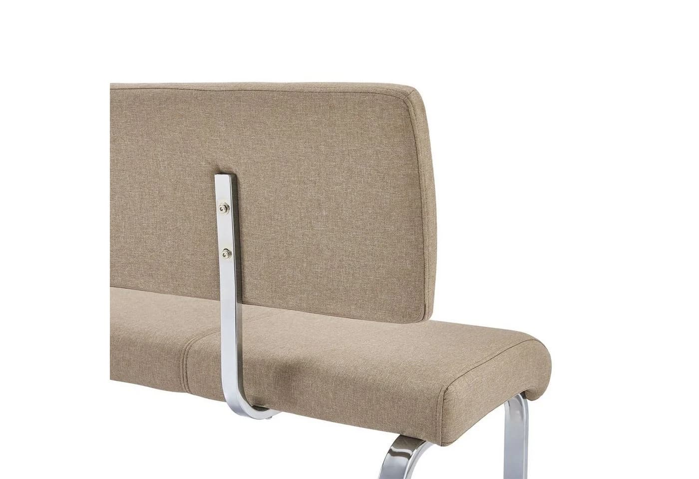 IDIMEX Essbank VILAS mit Rückenlehne gepolstert für 3 Personen beige - Bild 5