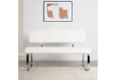 IDIMEX Essbank VILAS mit Rückenlehne, Kunstleder weiß, 3-Sitzer Bild 1