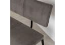 IDIMEX Essbank VILAS mit Rückenlehne, 3-Sitzer, Metallgestell, grau/schwarz Bild 5