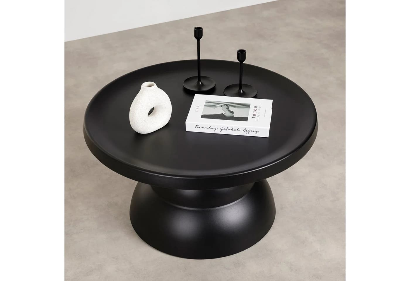 IDIMEX Couchtisch LORIS Beistelltisch Rund Metall Pulverbeschichtet Modern Schwarz - Bild 3