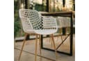 IDIMEX Gartenstuhl LUCIA 4er Set Weiß/Grau Kunststoff Metallbeine Bild 1