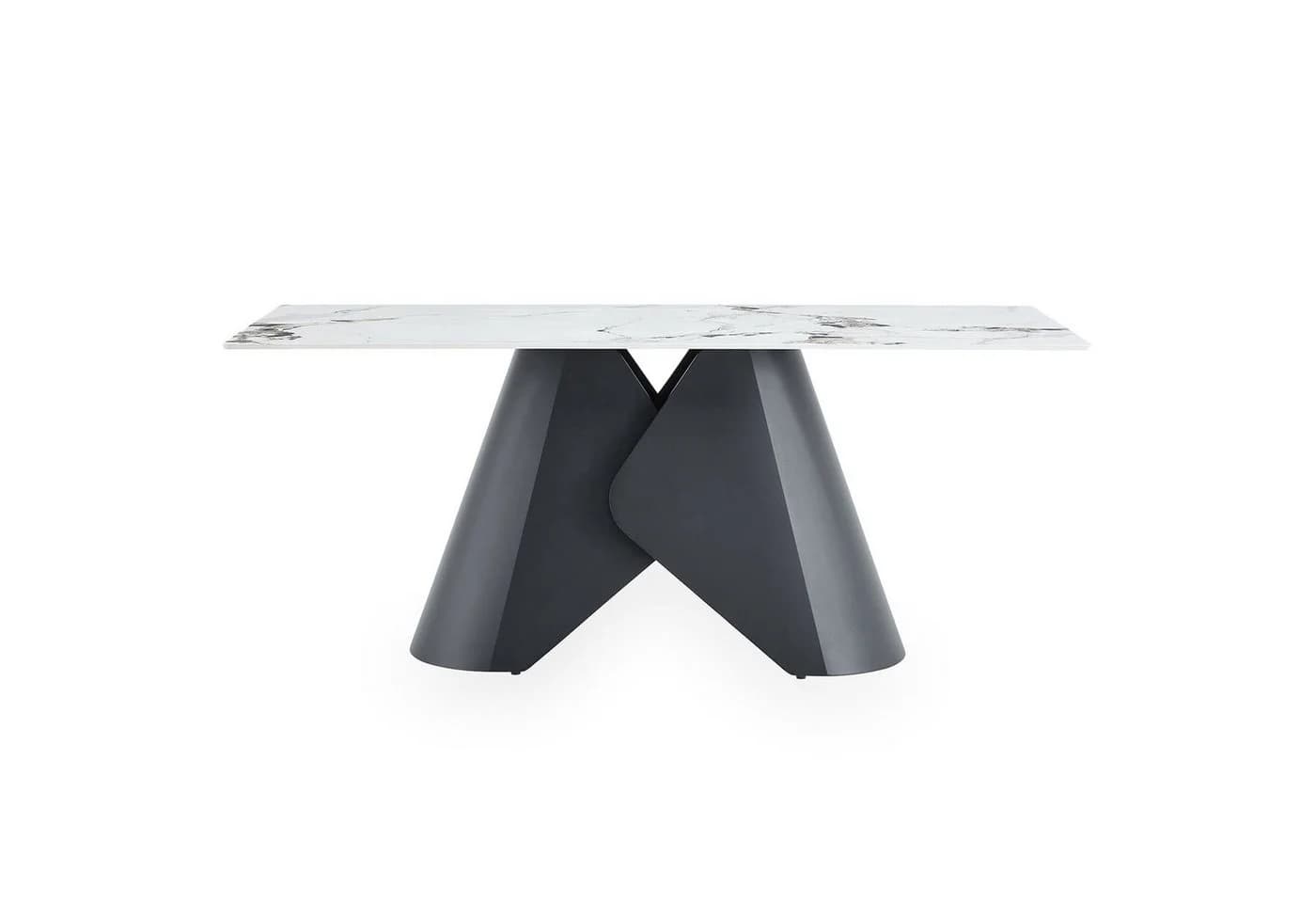 IDIMEX Esstisch LAZIO Marmor-Optik Keramik Metall Schwarz - Bild 5