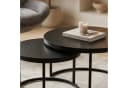 IDIMEX Couchtischset TOURS 2er Set Rund Schwarz Holz-Dekor Bild 1