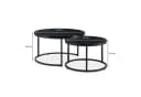 IDIMEX Couchtischset TOURS 2er Set Rund Schwarz Holz-Dekor Bild 5