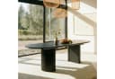IDIMEX Esstisch EMEZA Oval Ausziehbar Schwarz MDF Bild 2