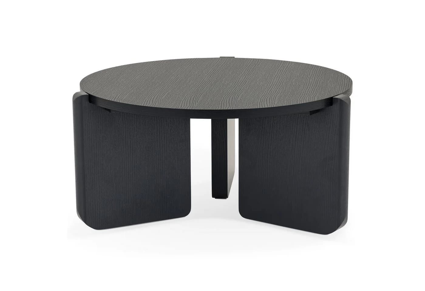 IDIMEX Couchtisch KALI Wohnzimmertisch 80 cm Schwarz - Bild 4