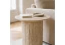 IDIMEX Beistelltisch TEBUR Rund 45cm Travertinoptik Beige Bild 1