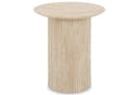 IDIMEX Beistelltisch TEBUR Rund 45cm Travertinoptik Beige Bild 3