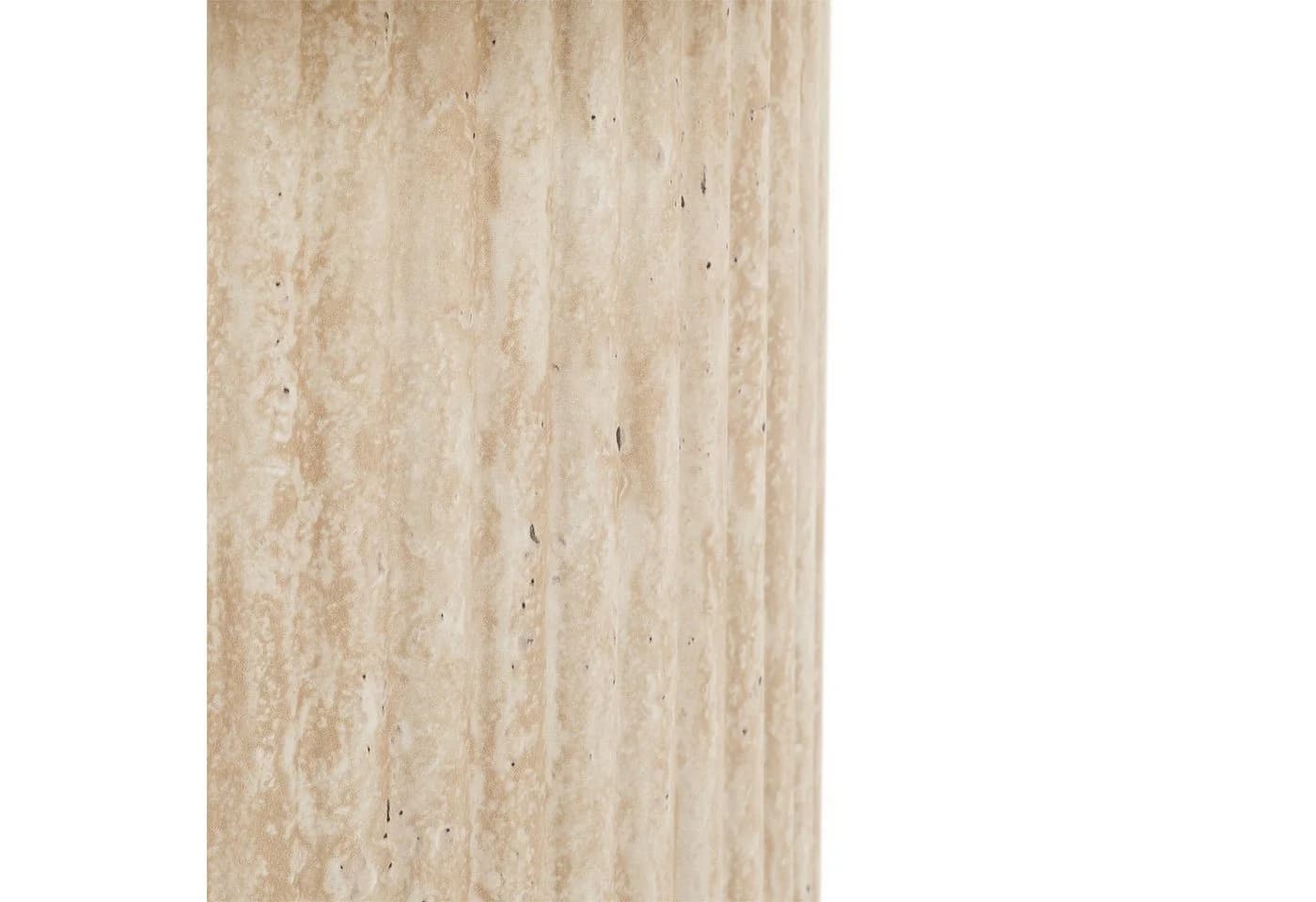 IDIMEX Beistelltisch TEBUR Rund 45cm Travertinoptik Beige - Bild 4