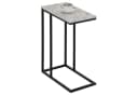 IDIMEX Beistelltisch DEBORA Retro Weiß Marmor MDF Metall Bild 2