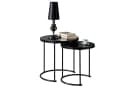 IDIMEX Couchtisch LEYRE 2er Set Schwarz Glas Bild 1