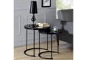 IDIMEX Couchtisch LEYRE 2er Set Schwarz Glas Bild 2