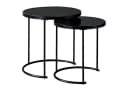 IDIMEX Couchtisch LEYRE 2er Set Schwarz Glas Bild 3
