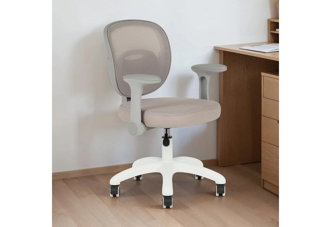 IDIMEX Drehstuhl Amelia Kinder Schreibtischstuhl Ergonomisch Grau - Bild 2