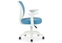 IDIMEX Drehstuhl AMELIA Kinder Schreibtischstuhl Ergonomisch Blau Bild 4