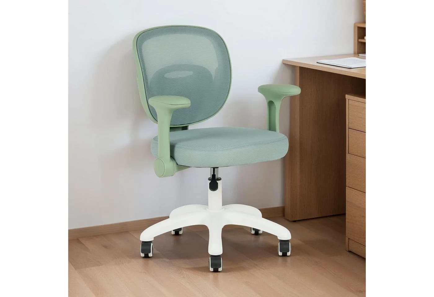 IDIMEX Drehstuhl Amelia Kinder Schreibtischstuhl Ergonomisch Grün - Bild 2