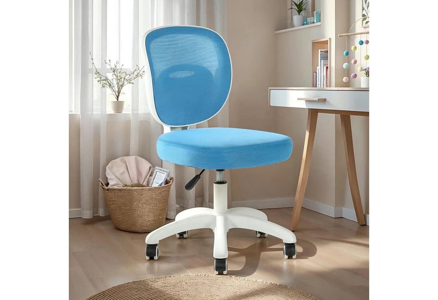 IDIMEX Drehstuhl MAYLA Kinderzimmer Schreibtischstuhl Ergonomisch Blau - Bild 2