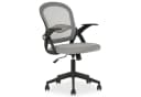 IDIMEX Drehstuhl EREN Ergonomischer Bürostuhl mit Netzrücken und Armlehnen grau Bild 1