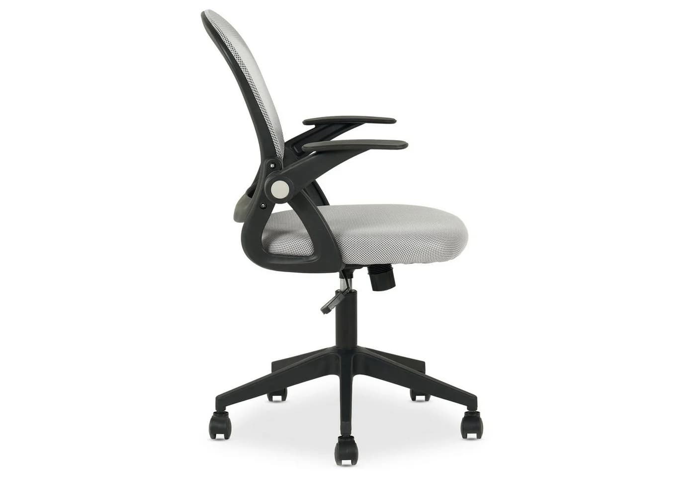 IDIMEX Drehstuhl EREN Ergonomischer Bürostuhl mit Netzrücken und Armlehnen grau - Bild 4