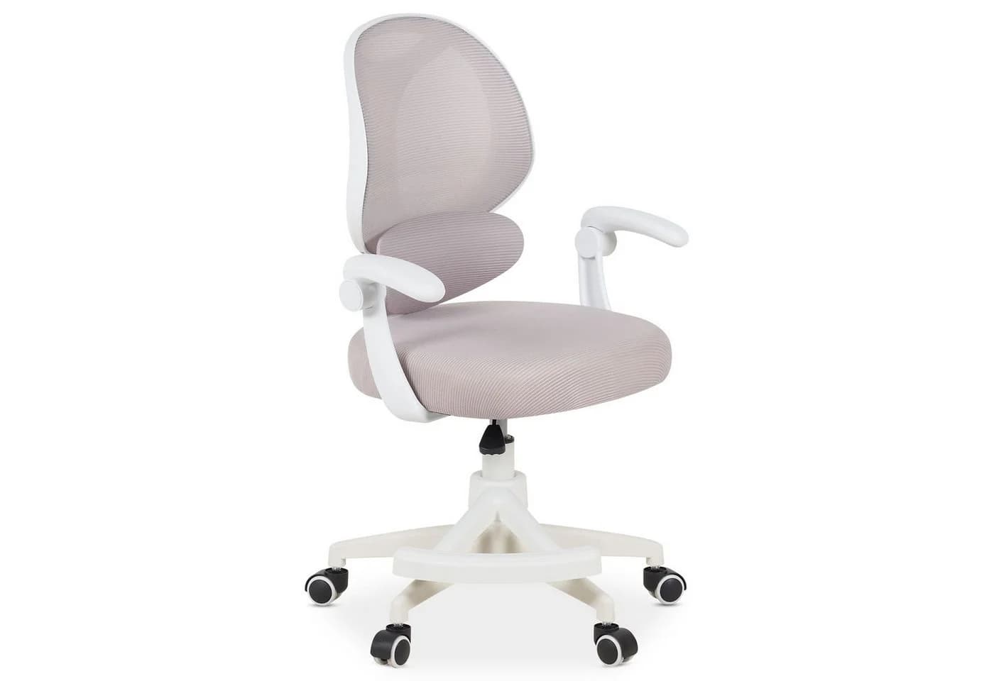IDIMEX Drehstuhl ISLA Schreibtischstuhl mit Fußstütze Ergonomisch Höhenverstellbar Grau - Bild 3