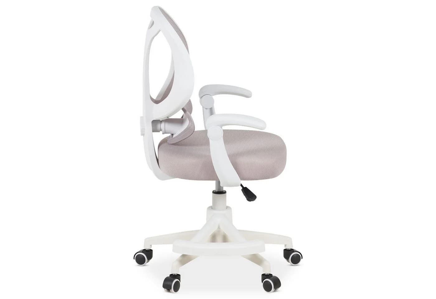 IDIMEX Drehstuhl ISLA Schreibtischstuhl mit Fußstütze Ergonomisch Höhenverstellbar Grau - Bild 4