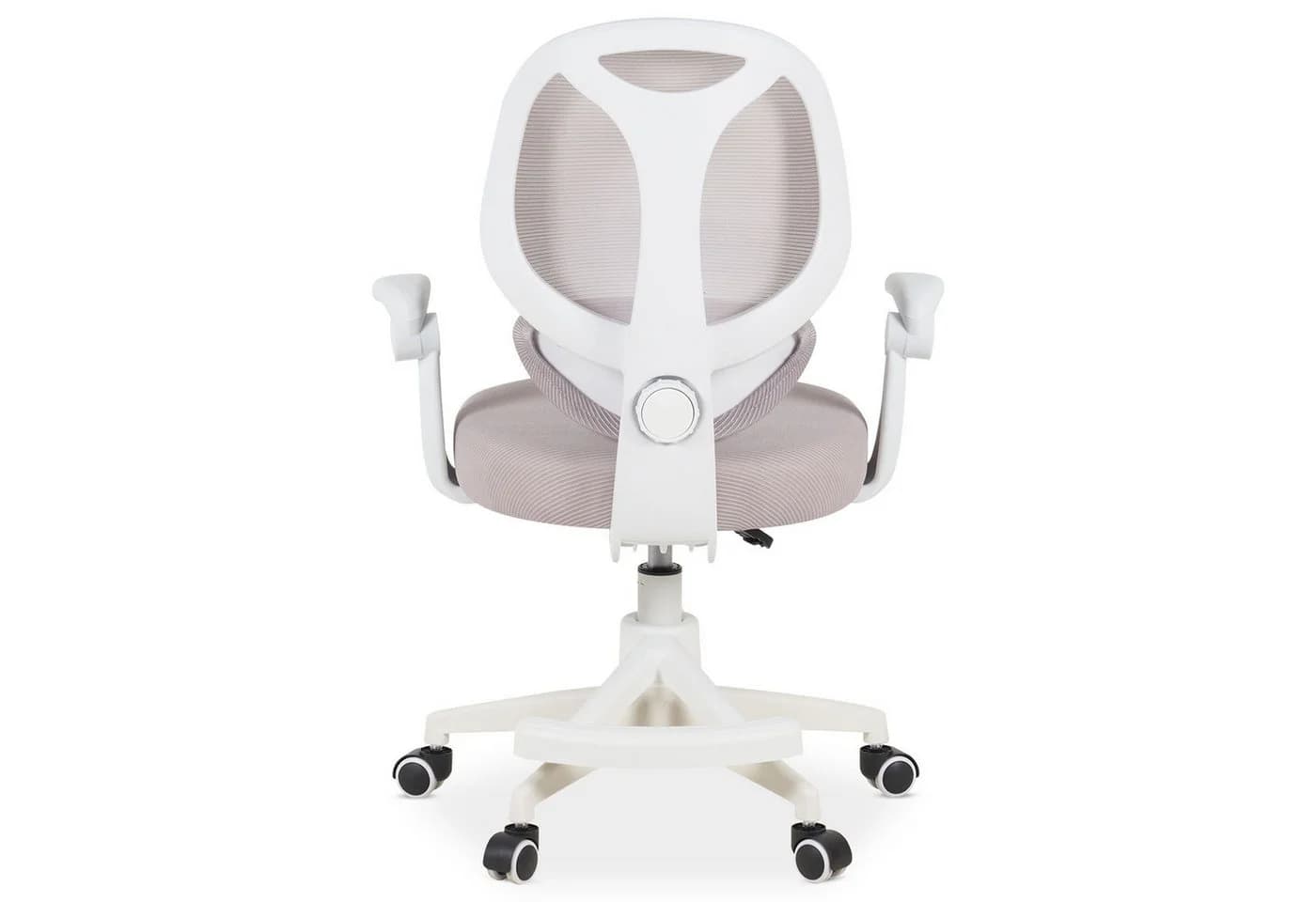 IDIMEX Drehstuhl ISLA Schreibtischstuhl mit Fußstütze Ergonomisch Höhenverstellbar Grau - Bild 5