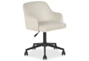 IDIMEX Schreibtischstuhl OLIVER Beige Samt Homeoffice Drehstuhl Bild 3