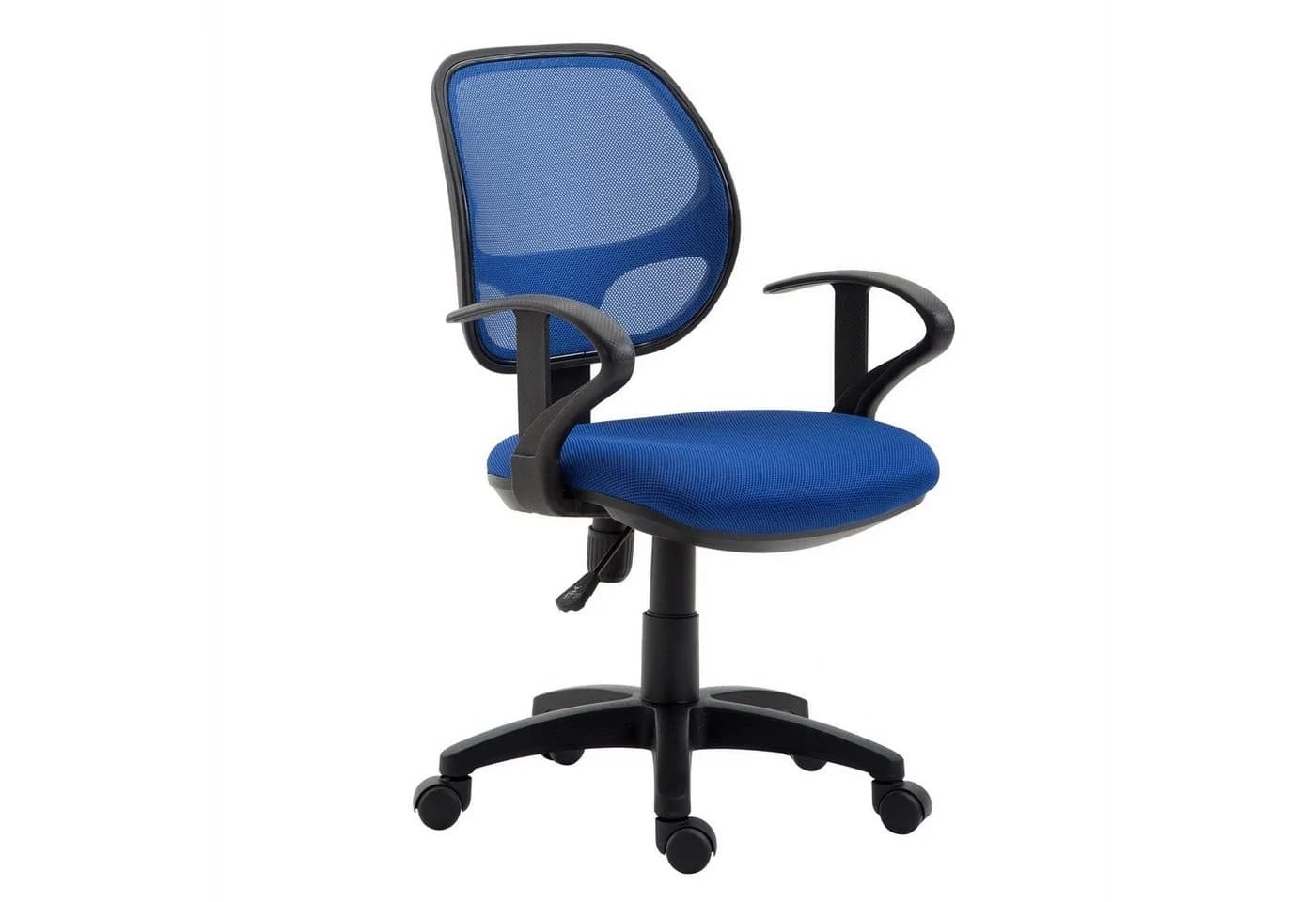 IDIMEX Drehstuhl COOL Kinderstuhl Blau Ergonomisch Höhenverstellbar