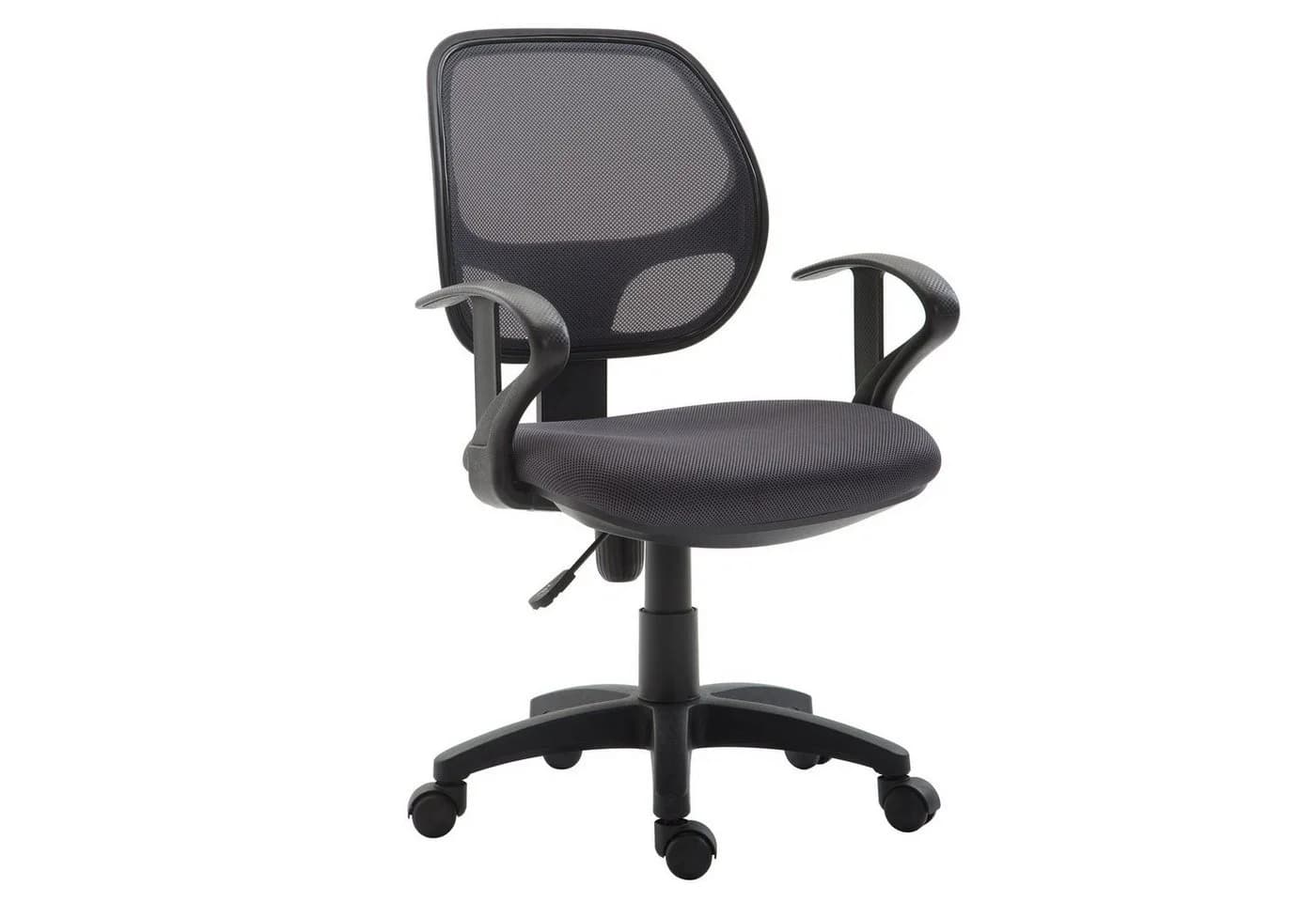 IDIMEX Kinderdrehstuhl COOL Grau Ergonomisch Höhenverstellbar