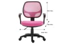 IDIMEX Kinderdrehstuhl COOL Pink Ergonomisch Höhenverstellbar mit Armlehnen Bild 3