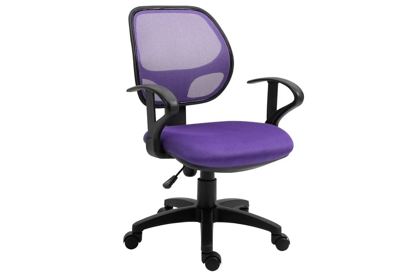 IDIMEX Kinderdrehstuhl COOL Lila Netzstoff Ergonomisch Höhenverstellbar