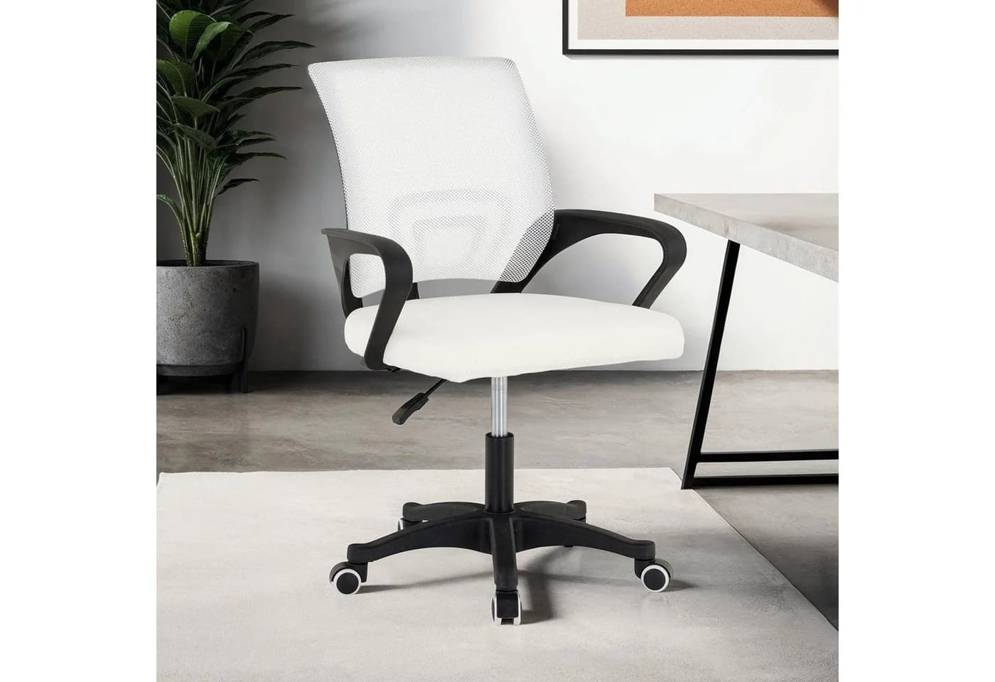 IDIMEX Drehstuhl PHOENIX weiß ergonomisch mit Armlehnen höhenverstellbar - Bild 2