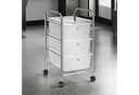 IDIMEX Beistellwagen GINA Badrollwagen 3 Schubladen transparent Bild 1