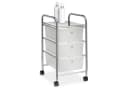 IDIMEX Beistellwagen GINA Badrollwagen 3 Schubladen transparent Bild 2
